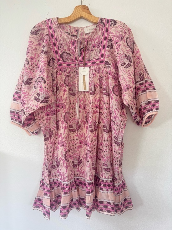 Cleobella Dresses & Skirts - NWT CLEOBELLA Magdalena Vintage Rose Pink Mini Dress Size Small Organic Cotton